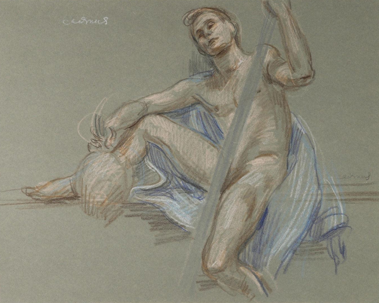 &quot;Study for &#039;David and Goliath&#039;&quot;, ca. 1971