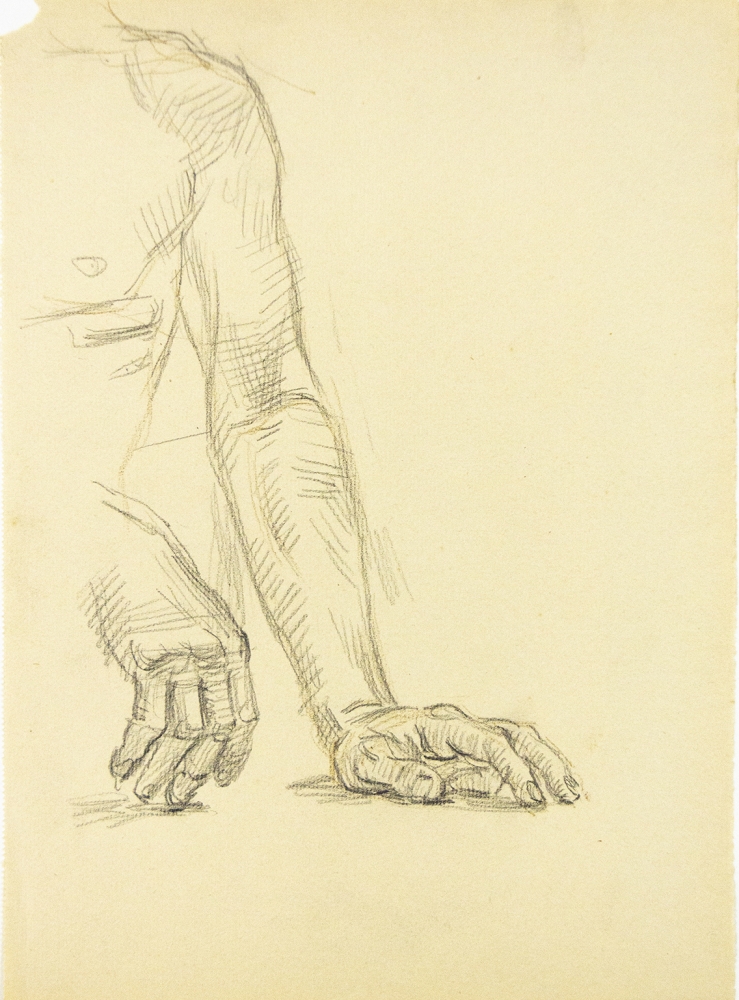 &quot;Two Studies of a Resting Hand&quot;, ca. 1940-1949