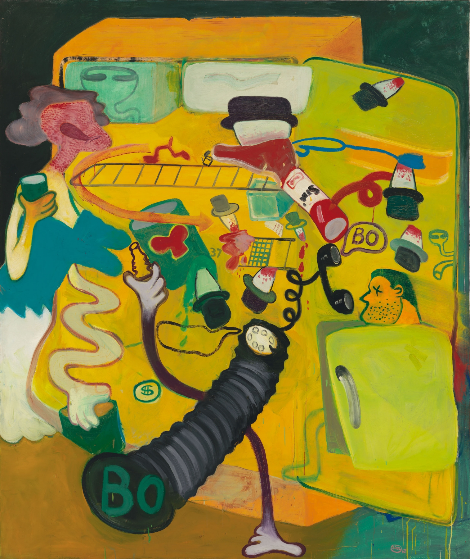 Peter Saul

&ldquo;Icebox #6&rdquo;, 1963

Oil on canvas

74 1/2 x 63 inches

189 x 160 cm

SAU 1963/014
