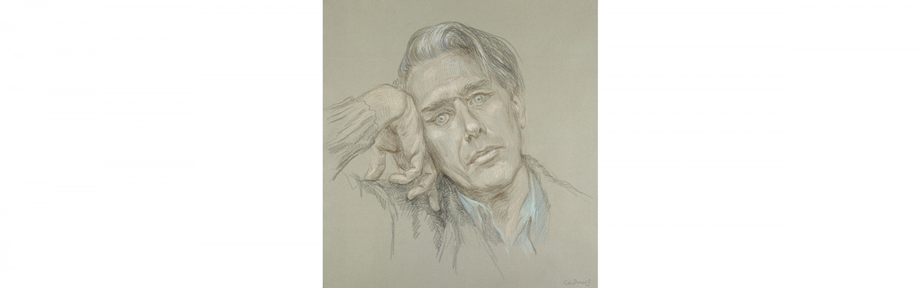 &ldquo;Self-Portrait&rdquo;, 1965. Crayon on paper. National Portrait Gallery, Smithsonian Institution.