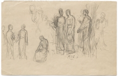 &quot;&Eacute;tude pour Les muses inspiratrices acclamant le genie (Study for The Muses Welcoming the Genius of Enlightenment)&quot;, 1896