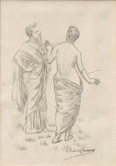 &quot;Deux muses (pour Le Bois Sacr&eacute;) (Two Muses [for The Sacred Grove])&quot;, 1884-1885