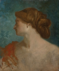 PIERRE PUVIS DE CHAVANNES, “Portrait de femme de Profil (Portrait of a Woman in Profile)”, ca. 1857-1860