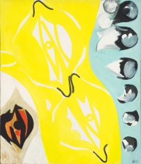 Ernst Wilhelm Nay, Yellow between two Times, 1965