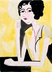 ERNST LUDWIG KIRCHNER, "Portrait of a Girl", 1933