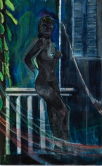 Peter Doig &quot;Night balcony painting&quot;, 2015