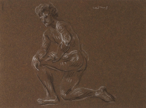 &ldquo;Kneeling Male Nude&rdquo;, ca. 1990-1999