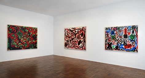 A.R. PENCK, Between Light and Shadow, New York, 2015, Installation Image 2