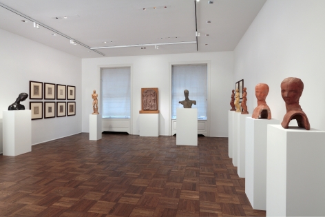WILHELM LEHMBRUCK, Sculptures and Etchings, New York, 2012, Installation Image 11