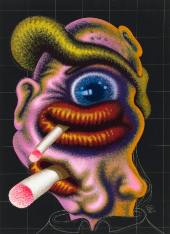 Peter Saul, &ldquo;Smoker with Two Cigarettes&rdquo;, 1988-2015