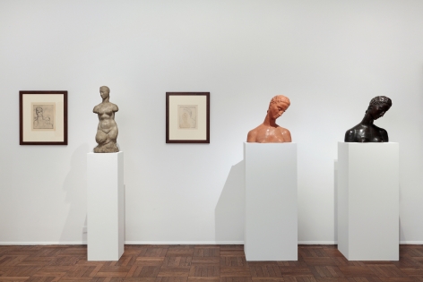 WILHELM LEHMBRUCK, Sculptures and Etchings, New York, 2012, Installation Image 3