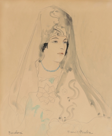&ldquo;Espagnole&rdquo;, ca. 1924-1927, Watercolor, ink, pencil on paper
