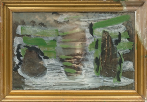 &quot;Untitled&quot;, 2011 Oil on glass on canvas