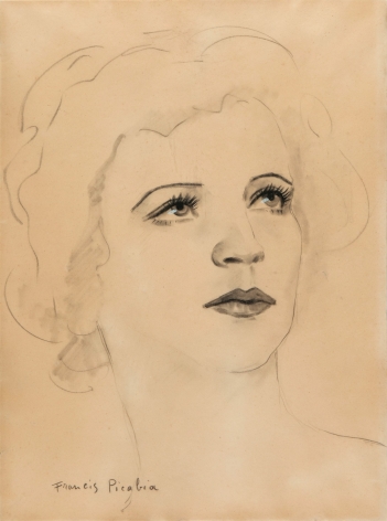 &ldquo;Untitled (T&ecirc;te de femme)&rdquo;, ca. 1940-1941, Pencil, gouache on paper