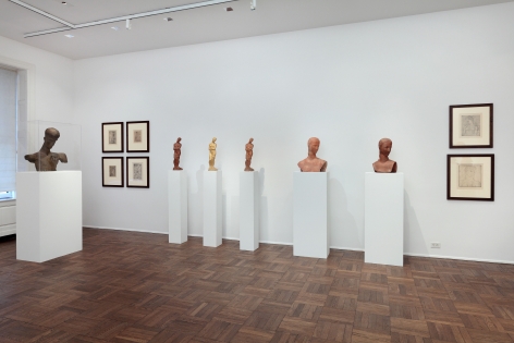 WILHELM LEHMBRUCK, Sculptures and Etchings, New York, 2012, Installation Image 8