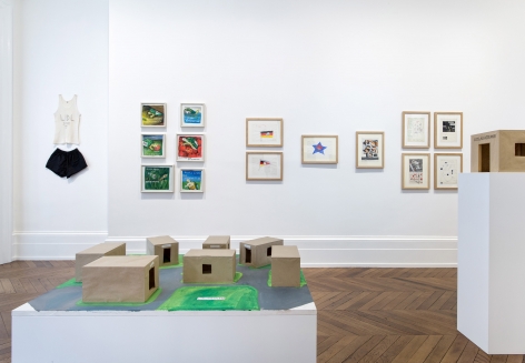 JÖRG IMMENDORFF LIDL Works and Performances from the 60s and Late Paintings after Hogarth 12 May through 2 July 2016 MAYFAIR, LONDON, Installation View 3