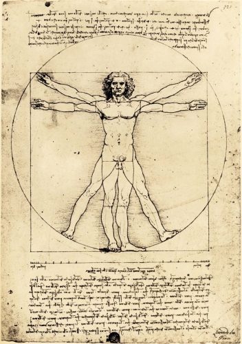 Leonardo da Vinci, &quot;Vitruvian Man&quot;, ca. 1490